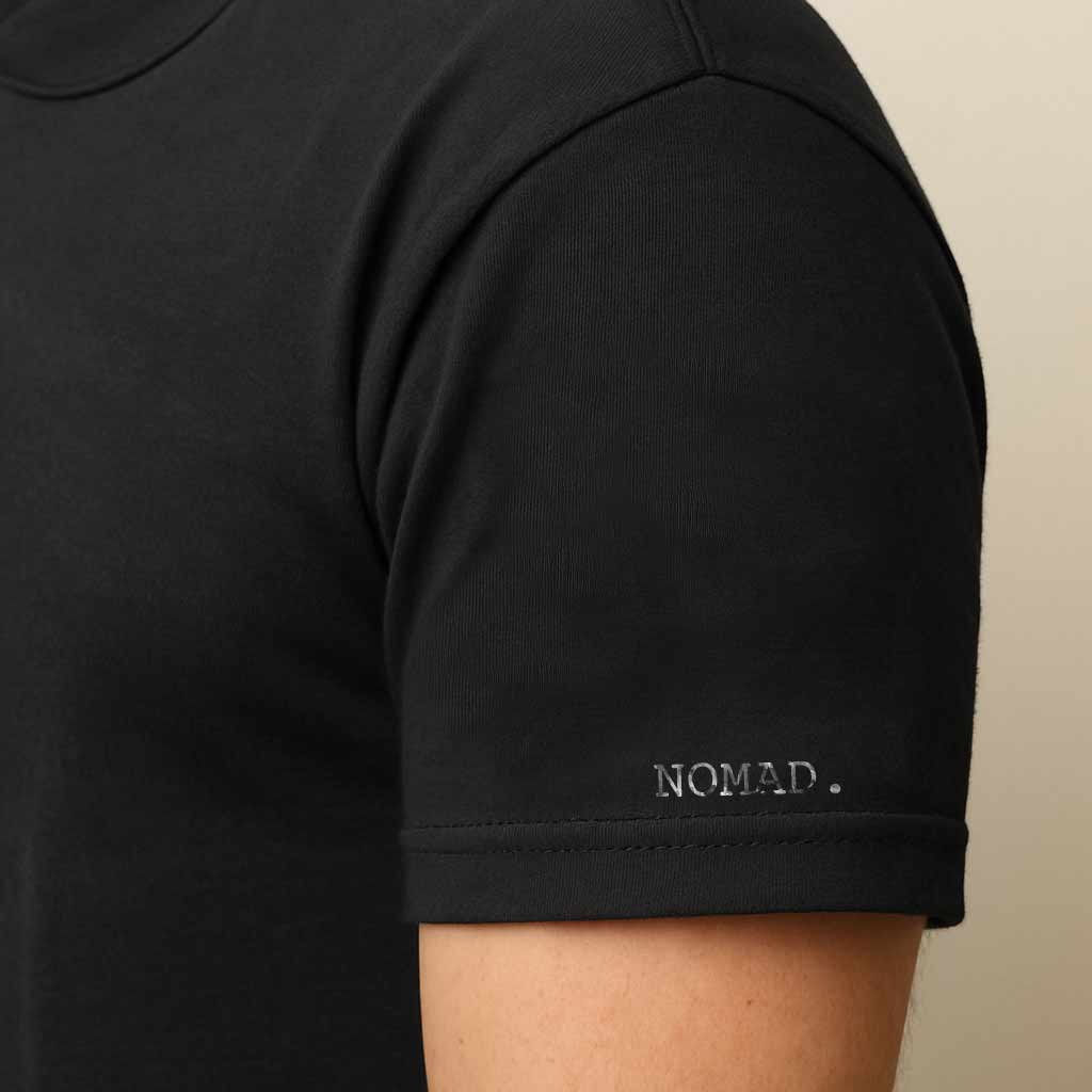 Vintage Black Logo Tee