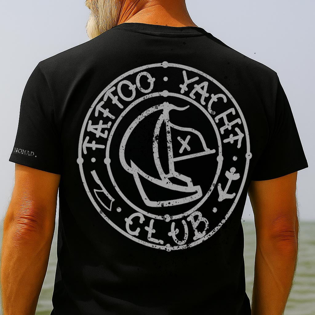 Vintage Black Logo Tee